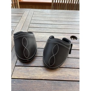 Protège boulets Eric Thomas taille L en cuir marron