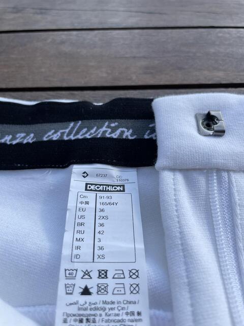 Pantalon de concours blanc fouganza taille 36