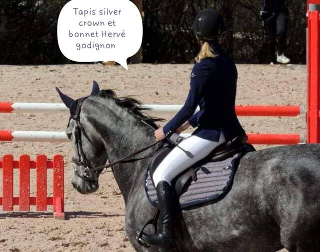 Tapis et bonnet silver crown