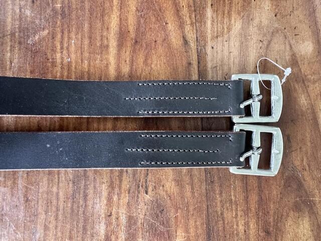 Étrivières cuir marron
