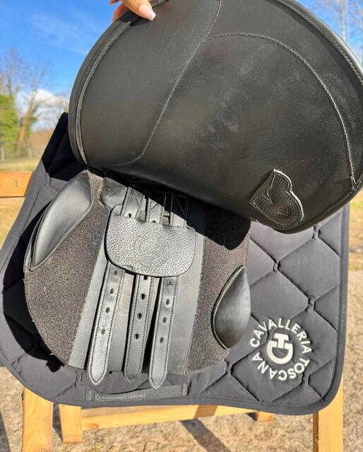 Selle en cuir Privilège mixte typée obstacle