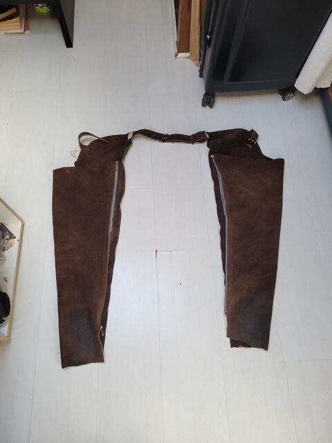 Chaps longues en cuir