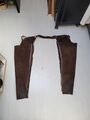 Chaps longues en cuir