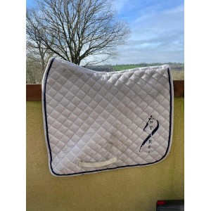 Antarès Sellier - Tapis de selle coupe dressage blanc