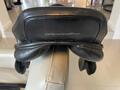 Selle mixte Paddock Fouganza en cuir noir 17,5''