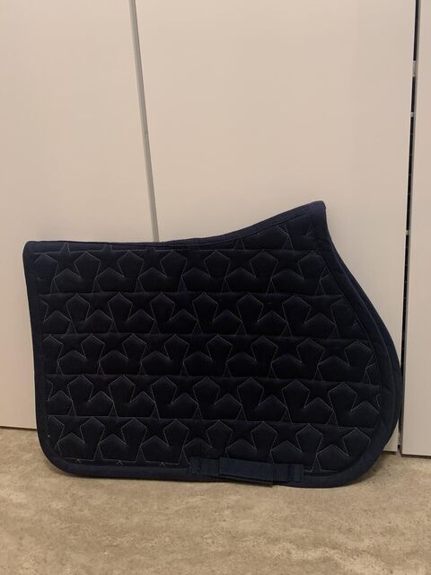 TAPIS EQUIKIDS SEQUINS BLEU MARINE PONEY