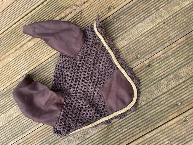 HKM - Bonnet marron et or
