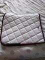Tapis blanc/rose/noir