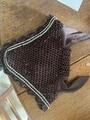 Bonnet marron strass