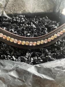 Frontal cristaux Swarovski rose doré
