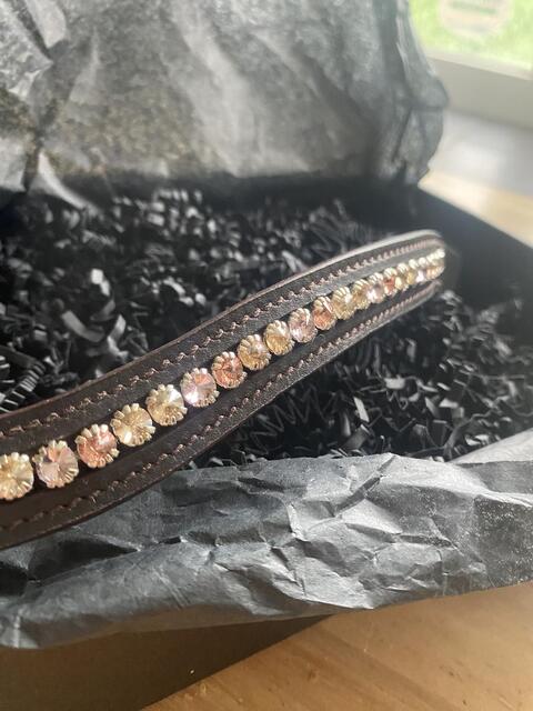 Frontal cristaux Swarovski rose doré