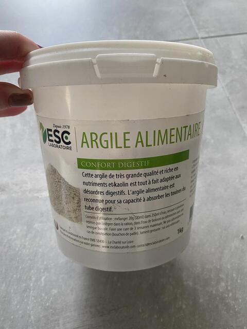 Argile alimentaire