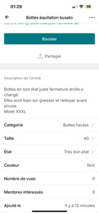 Bottes équitation busato