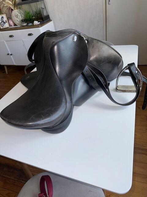 Selle DA SADDLES 17' Cuire Noir