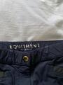 Pantalon cavalière bleu marine avec strass aux poches et derrière la ceinture
