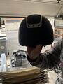 casque à paillettes horze arix