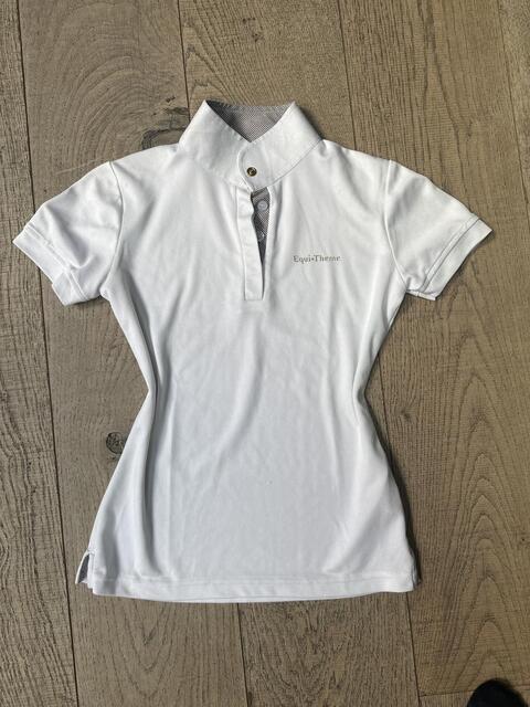 Polo blanc concours manches courtes