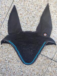 Bonnet Equidées noir/bleu canard