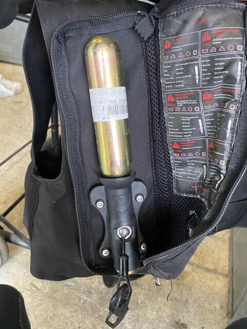 Air bag spark