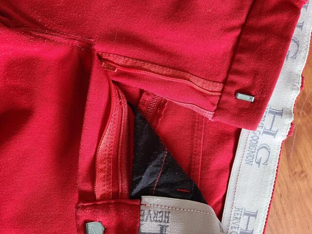 Pantalon Hervé Godignon T36 rouge