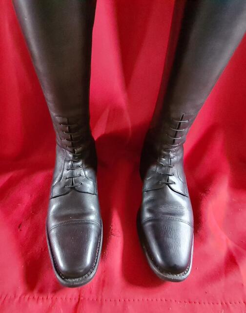 Superbes bottes équitation en cuir noir HPB, neuves, 39