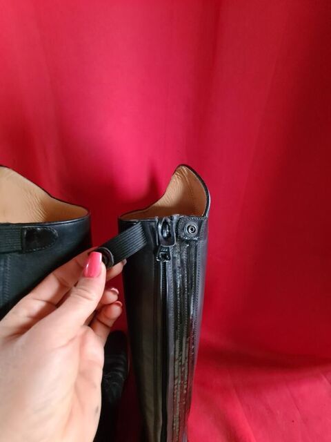 Superbes bottes équitation en cuir noir HPB, neuves, 39