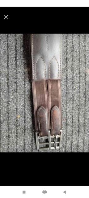 Sangle cuire marron 125cm