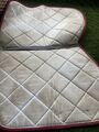 Tapis de selle gris/bordeaux