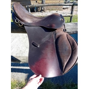 Selle mixte randonnée cuir
