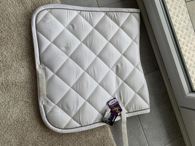 Tapis blanc dressage Equitheme