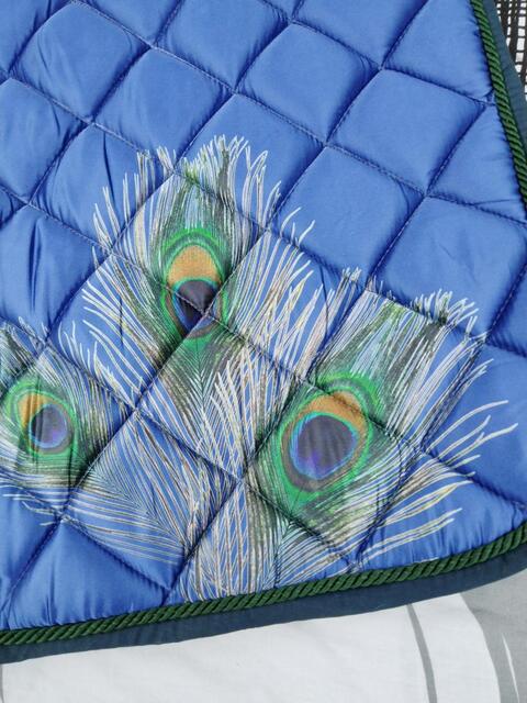 Tapis de selle plume de paon