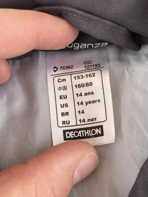 Doudoune sans manche Gris anthracite Fouganza taille 14 ans
