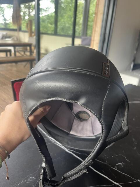 Bombe Samshield Shadowmat petite visière coque M noir mat