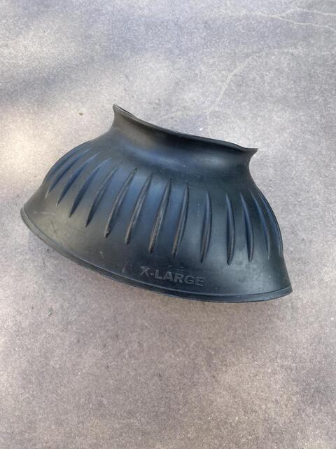 Cloches en caoutchouc noires, taille XL