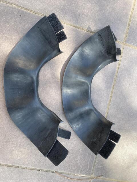 Cloches en caoutchouc noires, taille XL