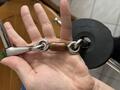 Mord aiguilles, double brisure roulette cuivre, 13,5 cm