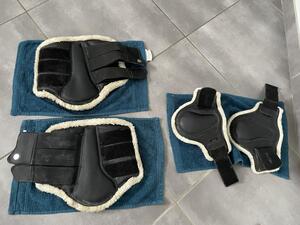 Guêtres fermées dressage + protège boulet