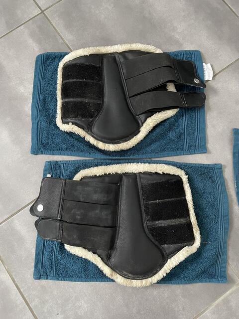 Guêtres fermées dressage + protège boulet