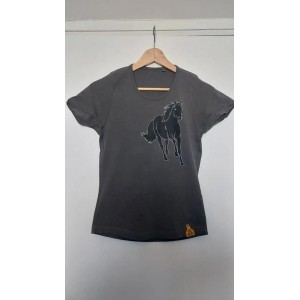 T-shirt brun cheval