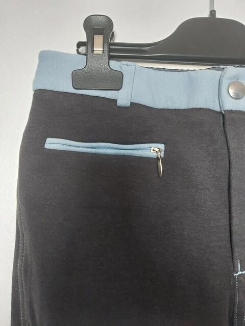 Pantalon d'équitation bleu ciel et marron Sierra