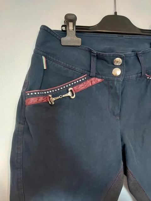 Pantalon d'équitation bleu marine Busato