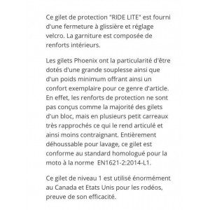 Gilet protection phœnix tioperary