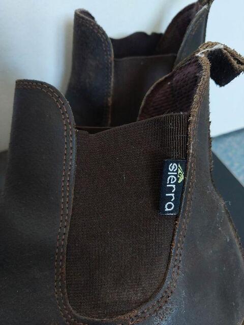 Boots d'équitation en cuir marron