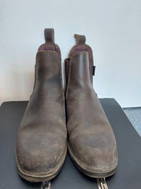Boots d'équitation en cuir marron