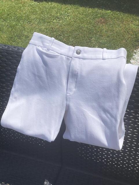 Pantalon concours blanc équitation fouganza