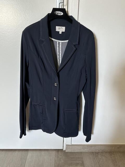 Veste de concours Pénélope bleue marine compatible airbag