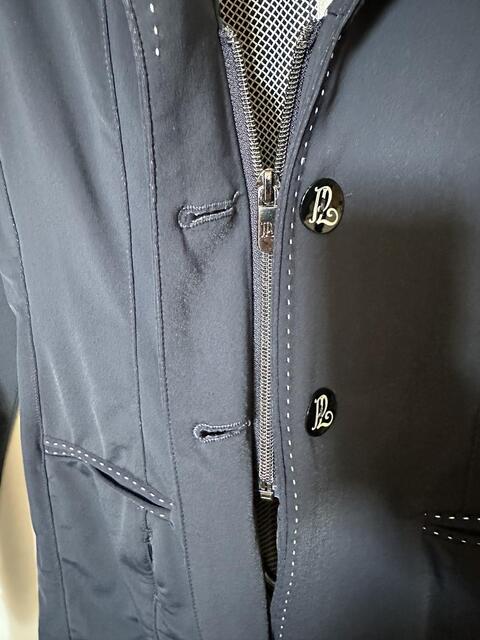 Veste de concours Pénélope bleue marine compatible airbag