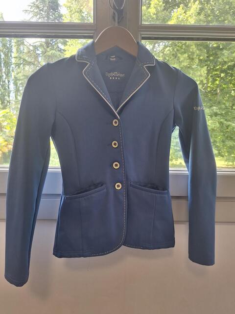 Veste concours equitheme bleue 12 ans