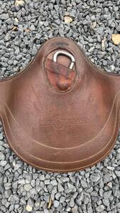 sangle bavette Bruno Delgrange cuir havane 120