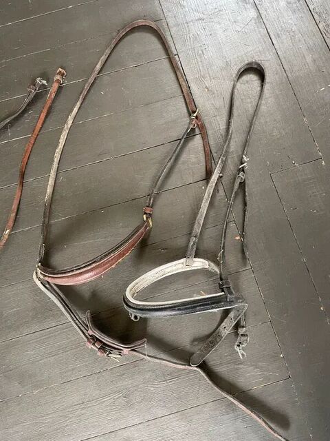 Muserolle marron cuir cheval